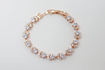 Cubic Zirconia Drop Bracelet , Diamond Bracelet, Bracelet Femme, Wedding Bracelet, Bridesmaid Gift, Bride Bracelet, Bridal Bracelet.
